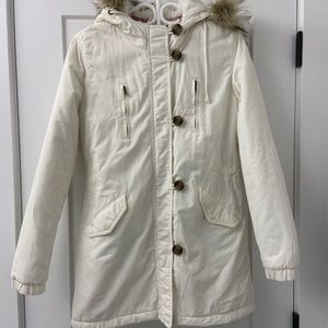 American Eagle Parka with Faux Fur